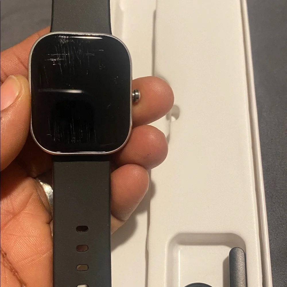 Smart Watch with Black Band